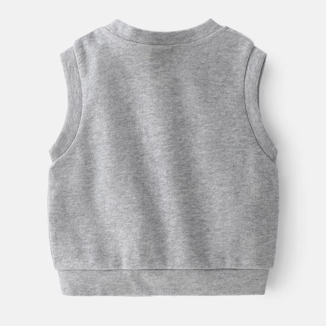 Jongens Gilet met Dino Detail