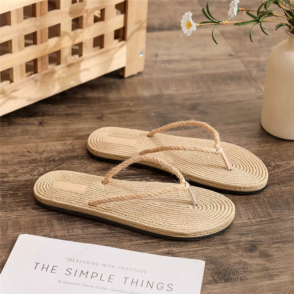 Stro Slippers Dames – Licht & Trendy