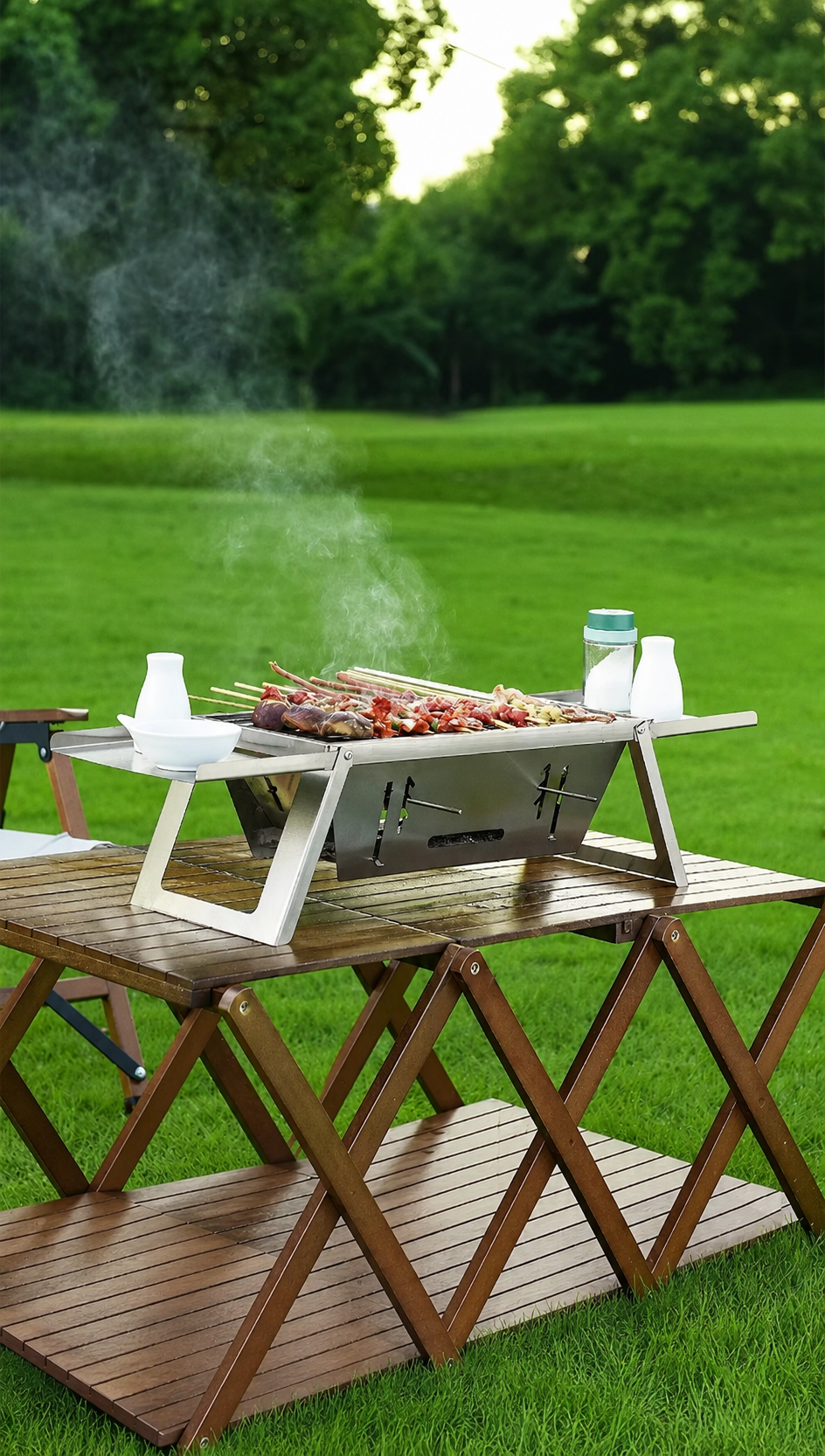 Mini BBQ Grill - Grootse Smaak, Klein Formaat