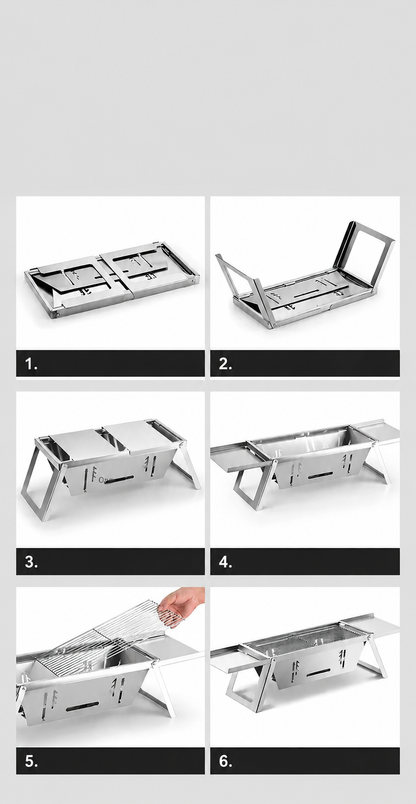 Mini BBQ Grill - Grootse Smaak, Klein Formaat