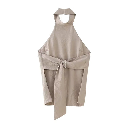 Chic Backless Halter Top