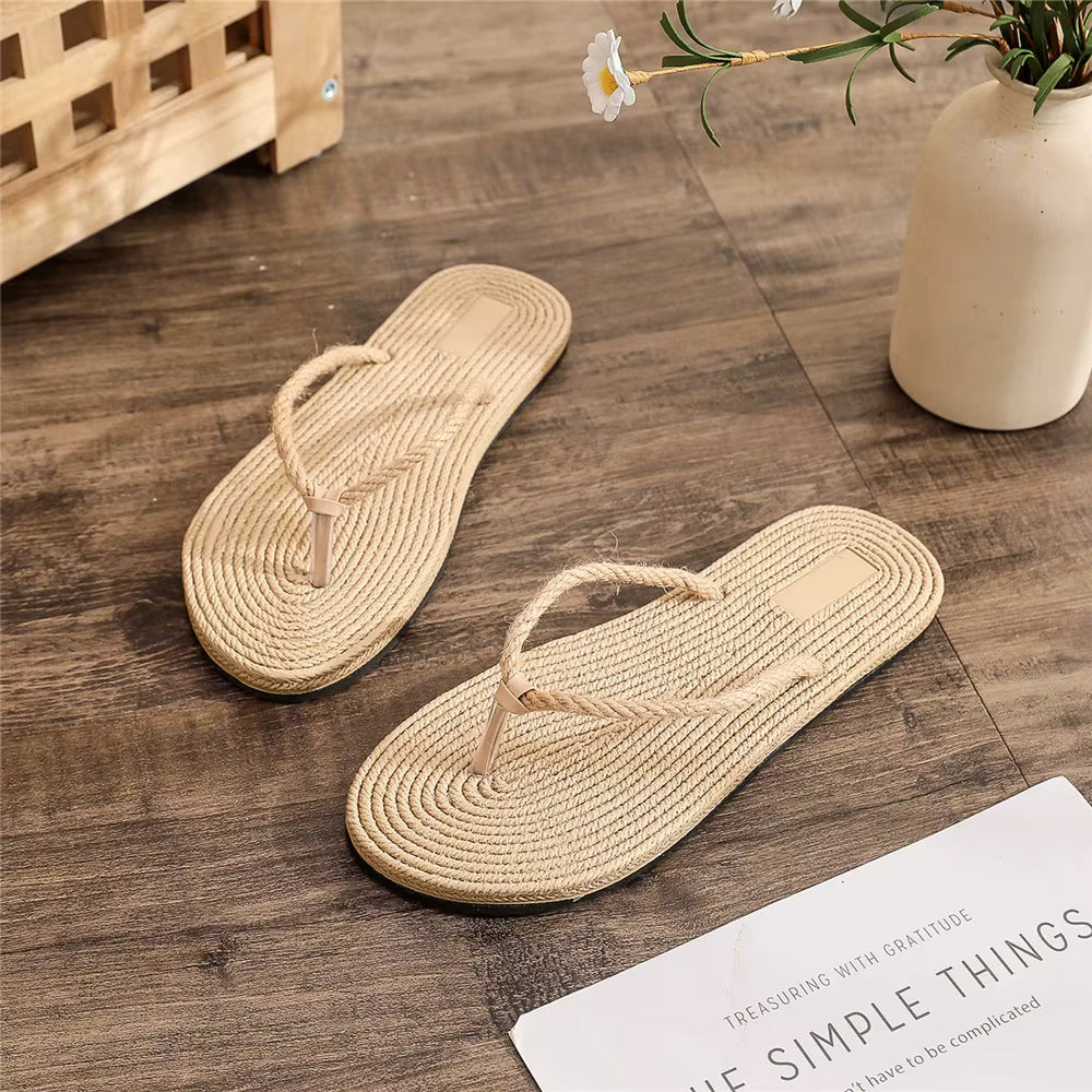 Stro Slippers Dames – Licht & Trendy