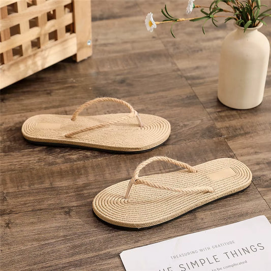 Stro Slippers Dames – Licht & Trendy