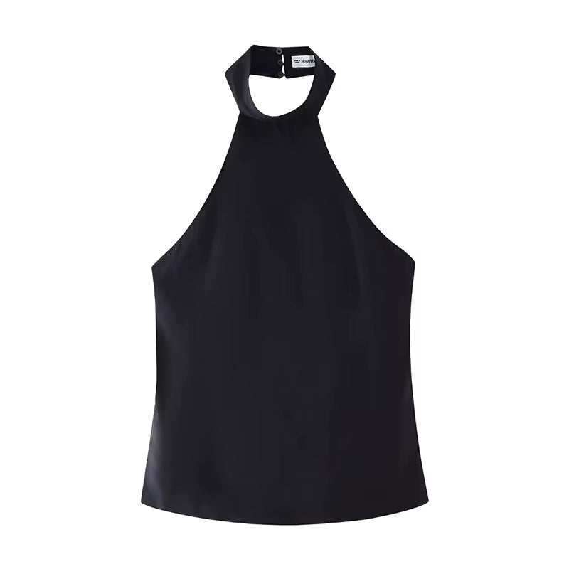 Chic Backless Halter Top