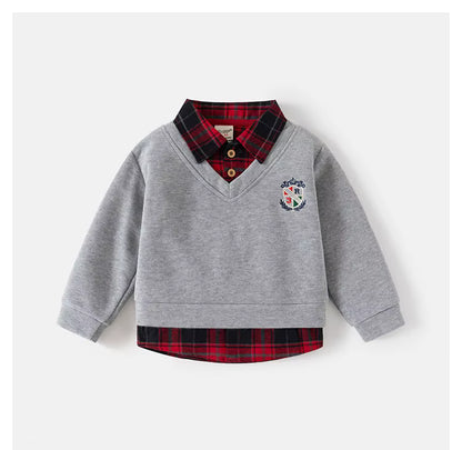 Jongens Sweater met Overhemdkraag