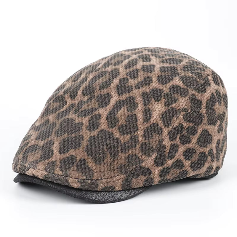 Vintage Luipaardprint Dameshoed