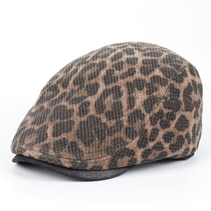 Vintage Luipaardprint Dameshoed