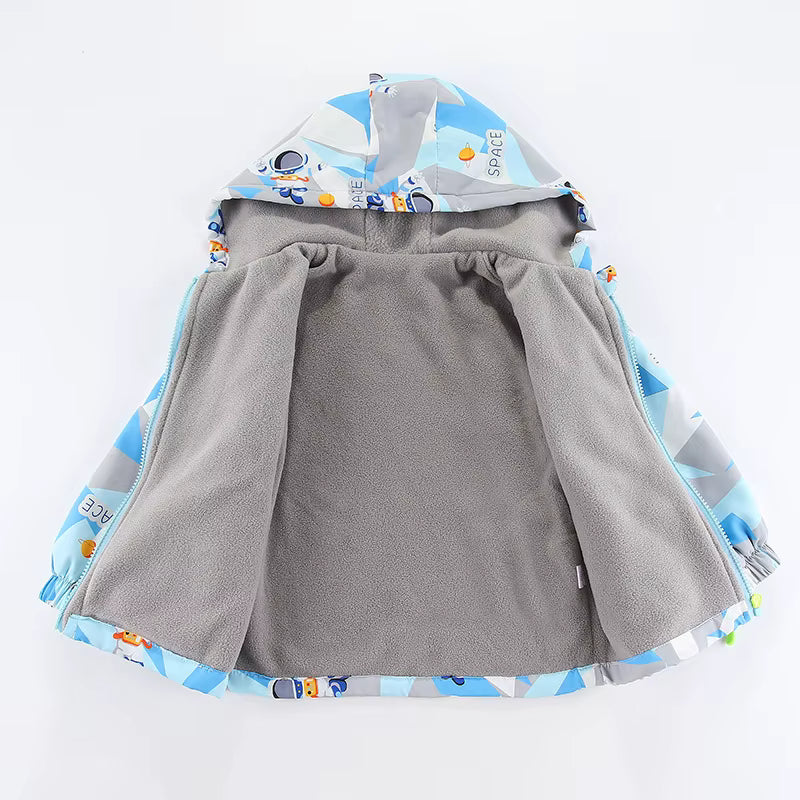 Kinderjas met Capuchon – Warm & Speels