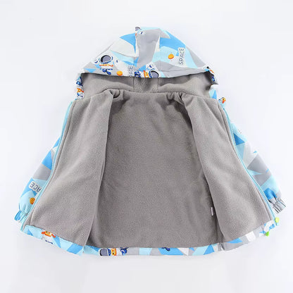 Kinderjas met Capuchon – Warm & Speels