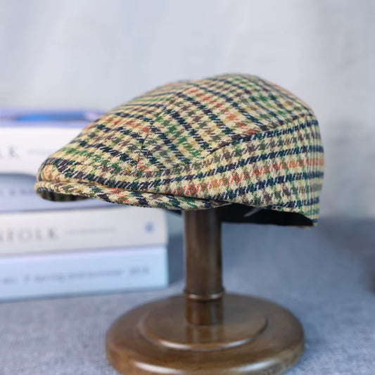 Retro Geruite Heren Cap