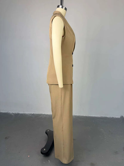 Elegante Mouwloze Blazer Set