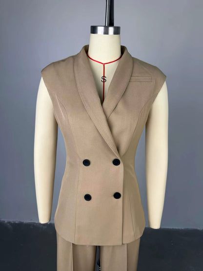 Elegante Mouwloze Blazer Set