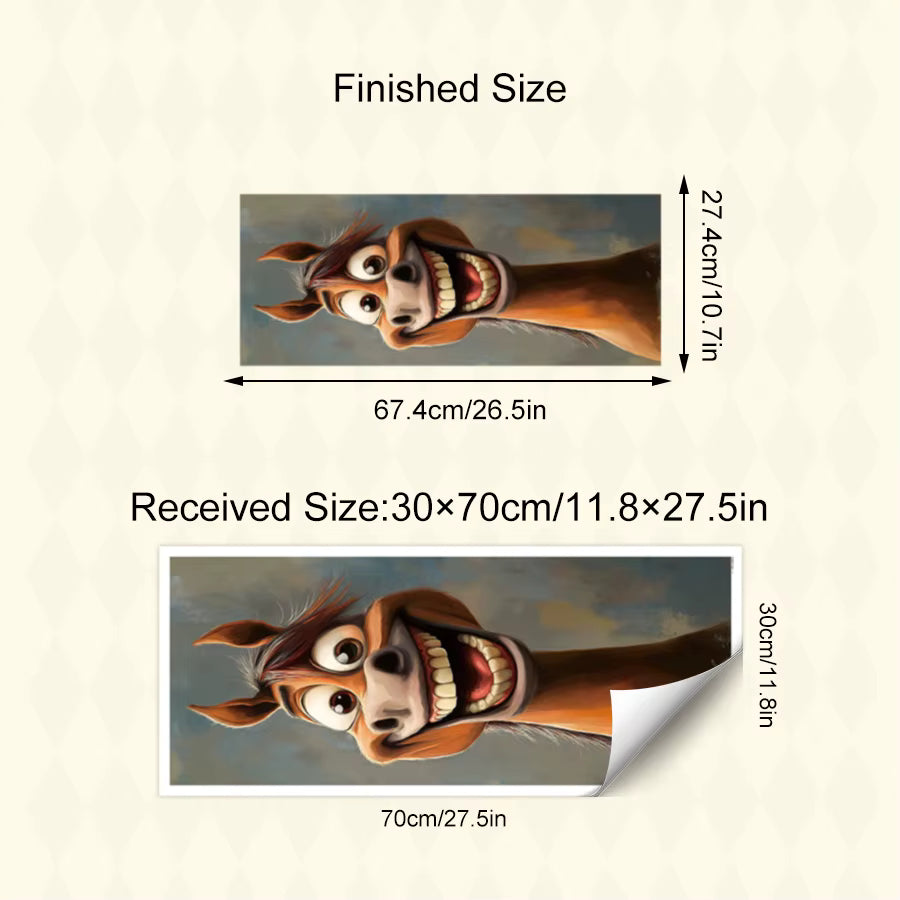 Funny Bin Sticker Horse