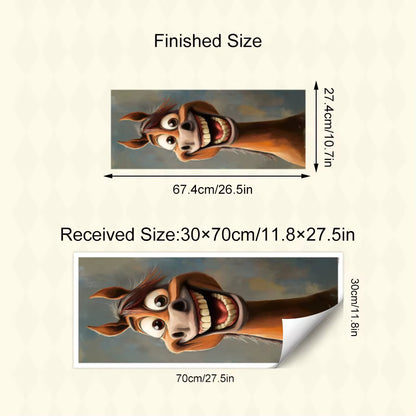 Funny Bin Sticker Horse