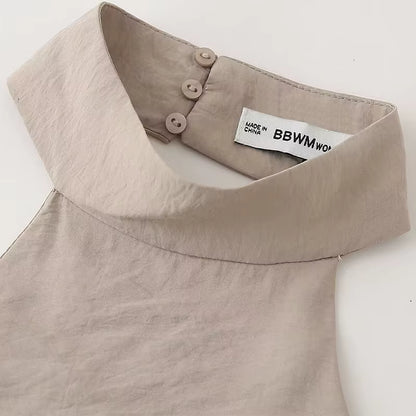 Chic Backless Halter Top