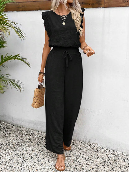 Classy Zomer Set – Top met Elastische Taille Broek