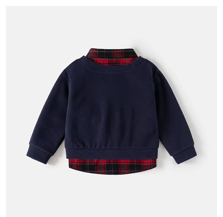 Jongens Sweater met Overhemdkraag