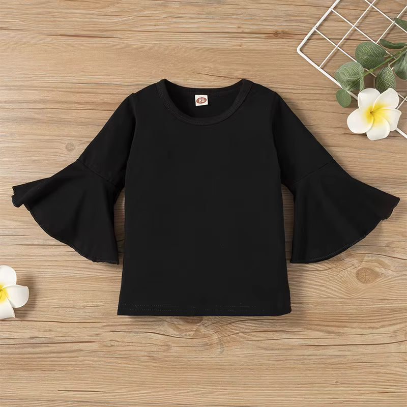 Meisjes Set – Zwarte Top & Luipaard