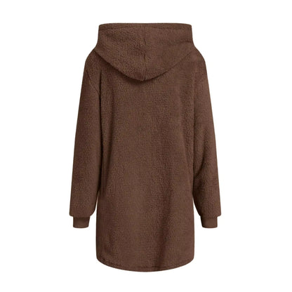 Warme Teddy Coat met Rits