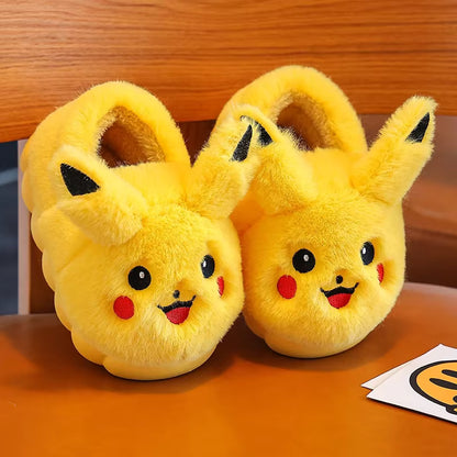 Pluche Pikachu Pantoffels – Warm & Antislip