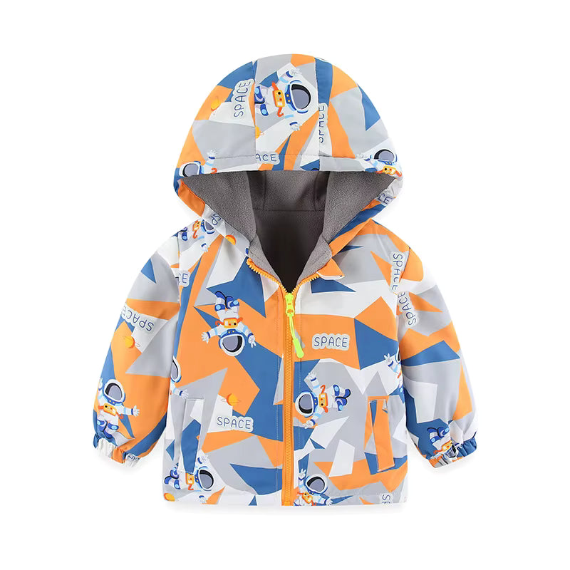 Kinderjas met Capuchon – Warm & Speels