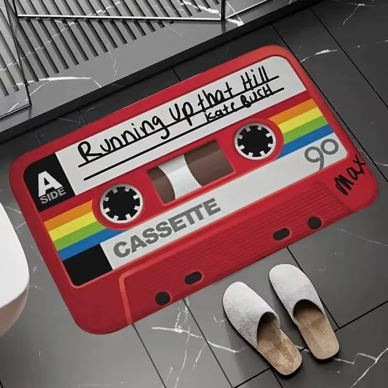 Retro Cassette Deurmat – Antislip & Absorberend