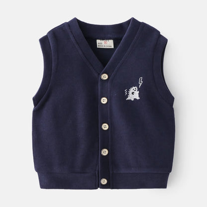 Jongens Gilet met Dino Detail