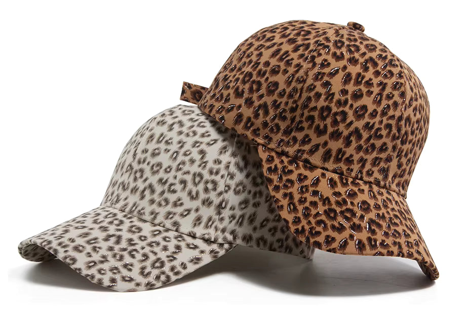 Leopard Snapback Cap