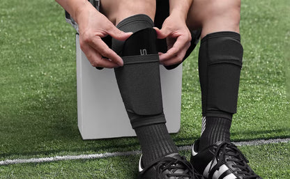 Voetbal Scheenbeschermers met Compressie Sleeve