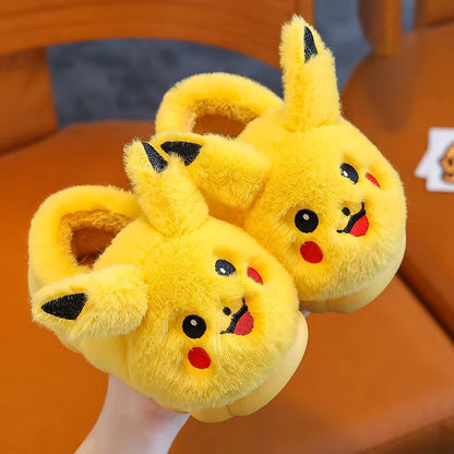 Pluche Pikachu Pantoffels – Warm & Antislip