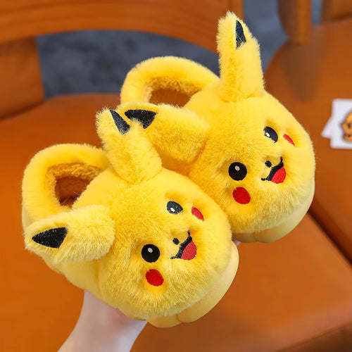 Pluche Pikachu Pantoffels – Warm & Antislip