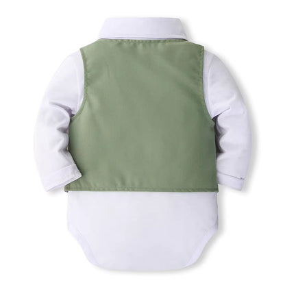 Mini Gentleman Outfit voor Baby’s (4-delig)