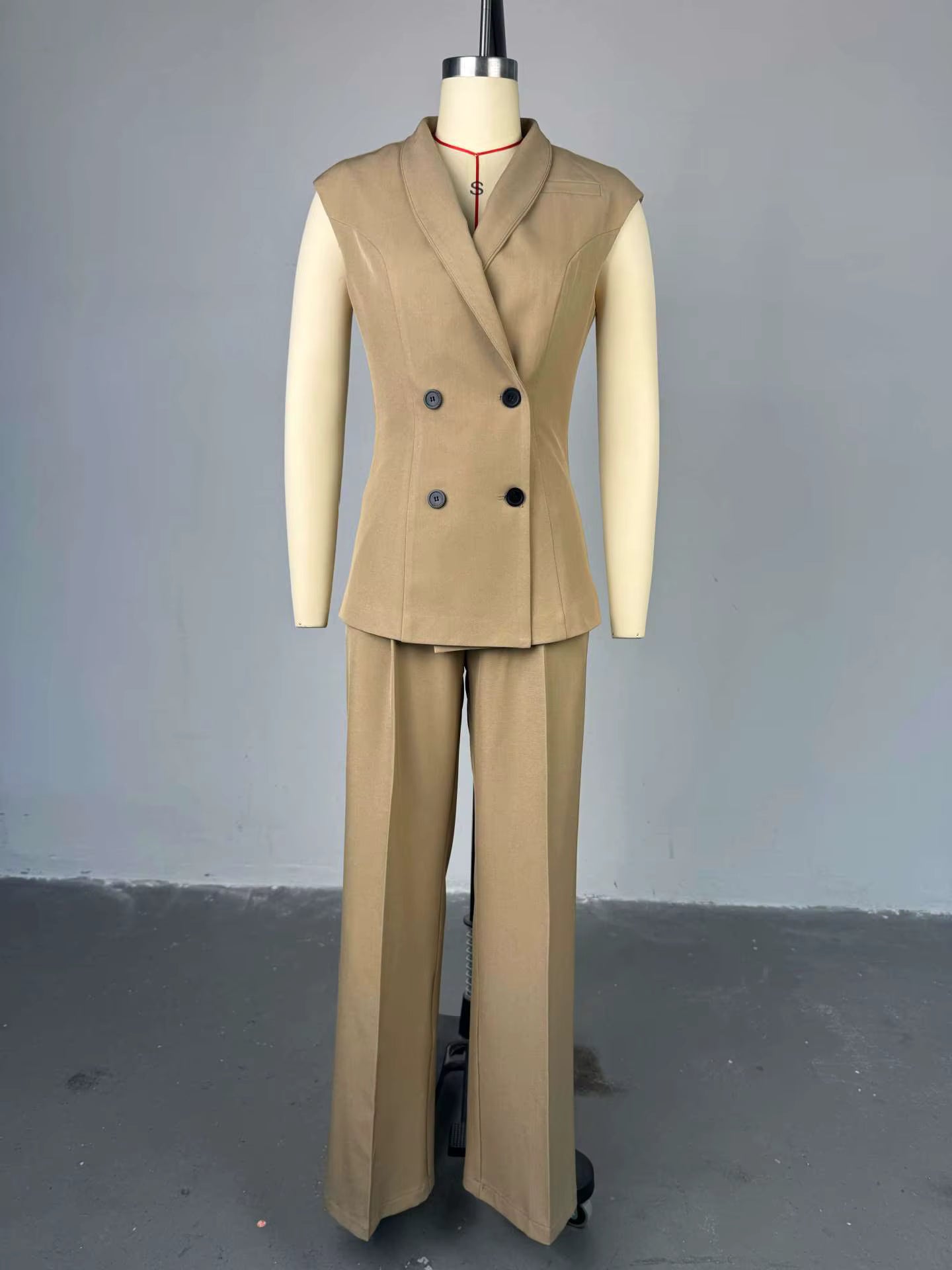 Elegante Mouwloze Blazer Set