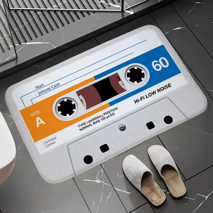Retro Cassette Deurmat – Antislip & Absorberend