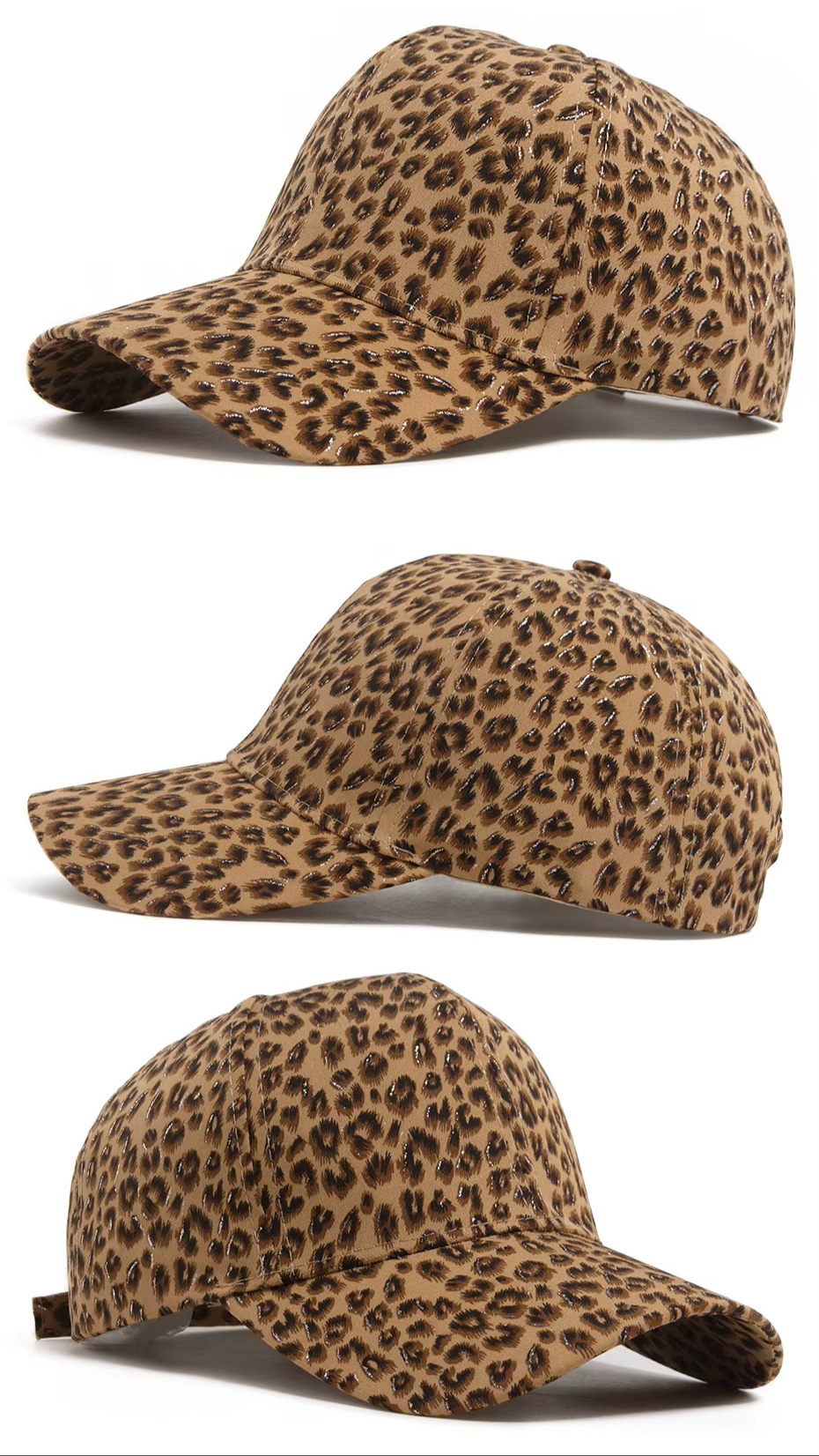 Leopard Snapback Cap