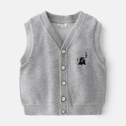 Jongens Gilet met Dino Detail